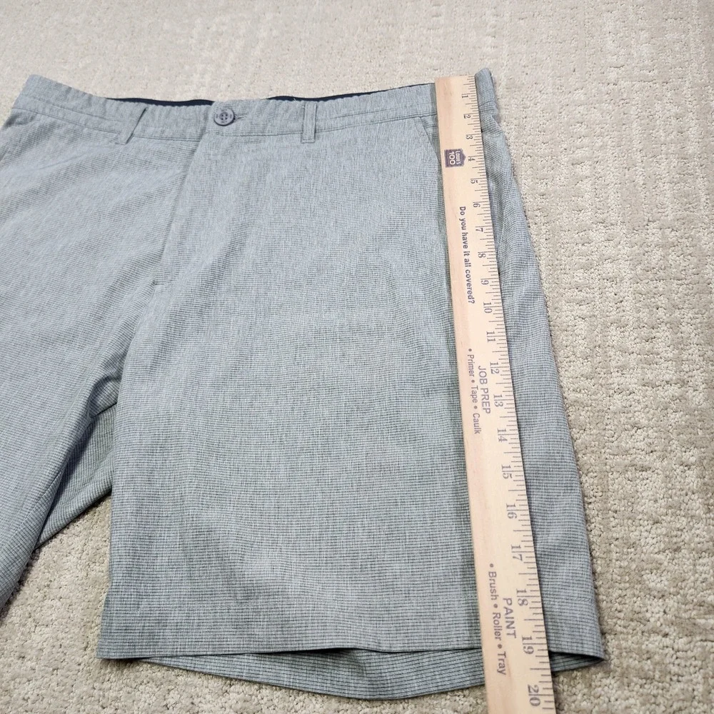 Johnston & Murphy Xc4 Shorts Men 38 Gray Performance Golf Elastic Waist 9